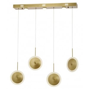 METAL LED and SILICONE ANTIQUE and CHROME PLATED CHANDELIER 80 x 30 CM LOAD: 110 CM